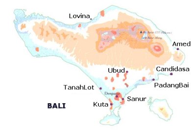 Carte de Bali